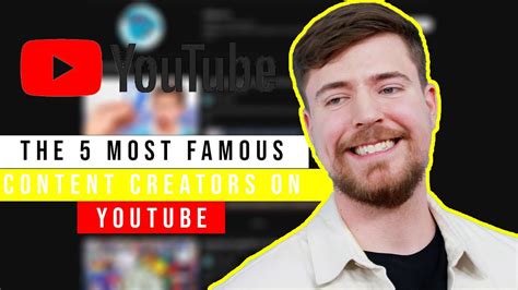LIST: Top 10 YouTube Content Creators in the .